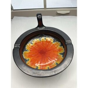 RARE MCM  Bitossi Rosenthol‎ Netter Italian Ashtray 8" D Sunflower Stamped Italy